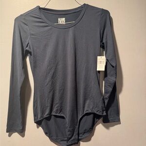 *32 DEGREES Heat Women's Scoop Neck Bodysuit Blue Layers